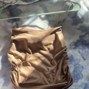 Gaze Brown/ Tan Tank Top.
